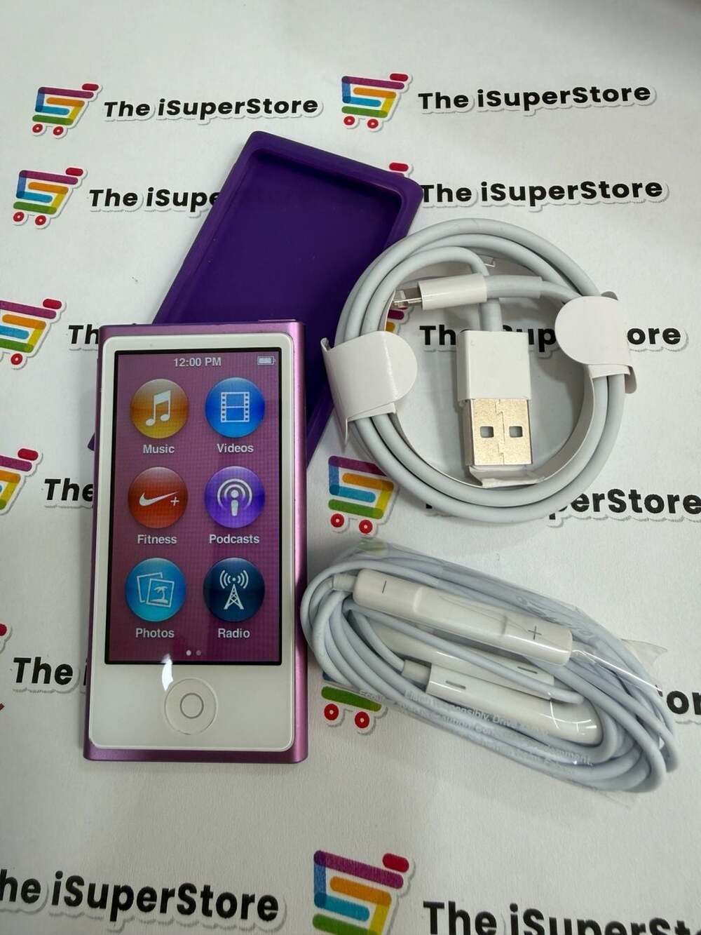 Refurbished Apple iPod Nano 7th Gen 16GB Purple ( A1446)  + 1 YR CPS warranty